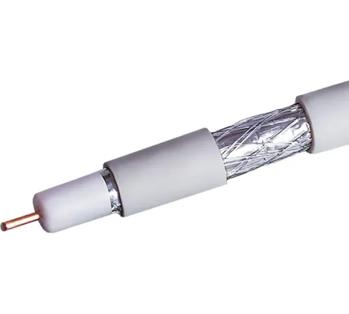 Кабель коаксиальный NetOn CCS 109L RG-6 PVC внутренний 100м желтый
