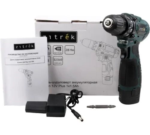 Дрель-шуруповерт Zitrek Green 12V Plus аккум. патрон:быстрозажимной (085-1013) Дрель-шуруповерт Zitrek Green 12V Plus аккум. патрон:быстрозажимной (085-1013)
