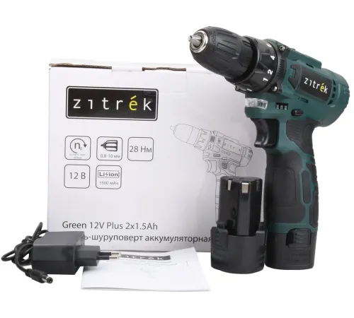 Дрель-шуруповерт Zitrek Green 12V Plus аккум. патрон:быстрозажимной (085-1014) Дрель-шуруповерт Zitrek Green 12V Plus аккум. патрон:быстрозажимной (085-1014)