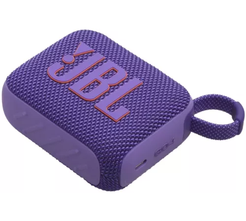 Колонка порт. JBL GO 4 фиолетовый 4.2W 1.0 BT 850mAh (JBLGO4PUR)