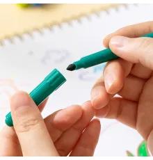 Фломастеры Deli EC161-18 Color Kids круг. конический пиш. наконечник Вентилируемый 18цв. пакет с европодвесом