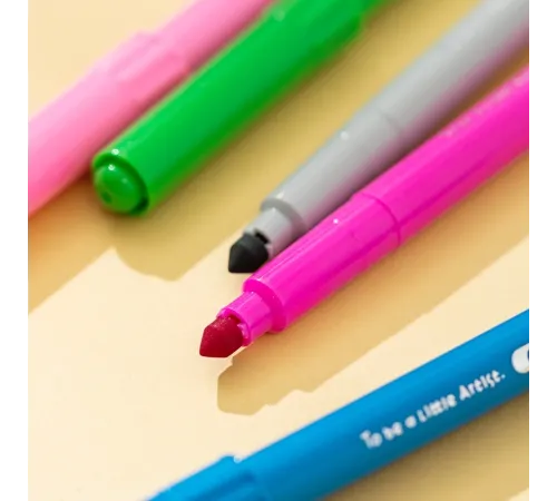 Фломастеры Deli EC161-12 Color Kids круг. конический пиш. наконечник Вентилируемый 12цв. пакет с европодвесом