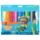 Фломастеры Deli EC161-18 Color Kids круг. конический пиш. наконечник Вентилируемый 18цв. пакет с европодвесом