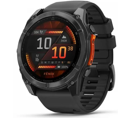 Смарт-часы Garmin Fenix 8 51мм 1.4" AMOLED корп.серый рем.черный разм.брасл.:127-210мм (010-02905-00) Смарт-часы Garmin Fenix 8 51мм 1.4" AMOLED корп.серый рем.черный разм.брасл.:127-210мм (010-02905-00)