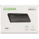 Накопитель SSD Digma USB3.2 Gen2x2 4TB DGSM8004T2MGG MEGA X 1.8" темно-серый