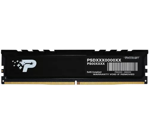 Память DDR5 8GB 5200MHz Patriot PSP58G520081H1 Signature Premium RTL PC5-41600 CL42 DIMM 288-pin 1.1В single rank с радиатором Ret