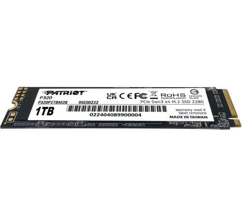 Накопитель SSD Patriot PCIe 3.0 x4 1TB P320P1TBM28 P320 M.2 2280