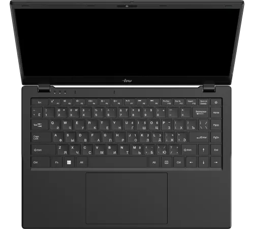 Ноутбук IRU Planio 14ING N100 8Gb SSD512Gb Intel Iris Xe graphics 14" IPS FHD (1920x1080) Free DOS black 6000mAh (2058899)