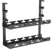 Кабель-канал Cactus CS-CM-400-2BK для столов 40x13.4x34.2см черный