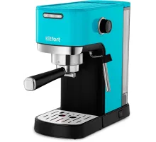 Кофеварка рожковая Kitfort КТ-7461 1350Вт бирюзовый/черный