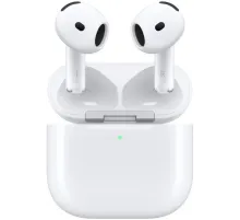 Гарнитура вкладыши Apple A3055,A3056,A3059 AirPods 4 ANC белый беспроводные bluetooth в ушной раковине (MXP93LL/A)