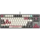 Клавиатура A4Tech Bloody S87 Pixels Red механическая серый/белый USB Multimedia for gamer LED (S87 PIXELS)