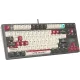 Клавиатура A4Tech Bloody S87 Pixels Red механическая серый/белый USB Multimedia for gamer LED (S87 PIXELS)
