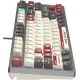 Клавиатура A4Tech Bloody S87 Pixels Red механическая серый/белый USB Multimedia for gamer LED (S87 PIXELS)