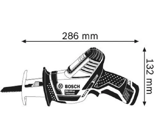 Сабельная пила Bosch GSA 10,8V-LI 12Вт аккум. 3000ход/мин (060164L902)