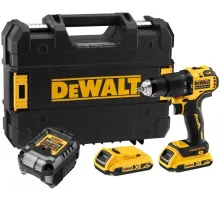 Дрель-шуруповерт DeWalt DCD709D2T аккум. патрон:быстрозажимной (кейс в комплекте)