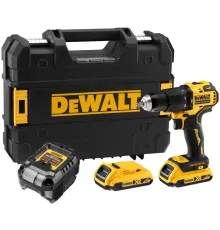 Дрель-шуруповерт DeWalt DCD709D2T аккум. патрон:быстрозажимной (кейс в комплекте)