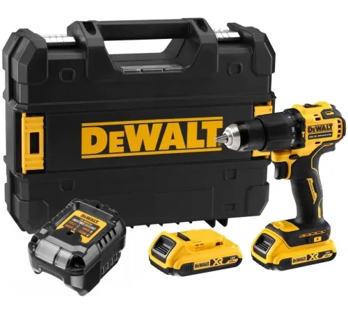 Дрель-шуруповерт DeWalt DCD709D2T аккум. патрон:быстрозажимной (кейс в комплекте)