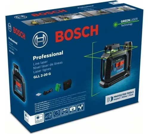 Нивелир лазерн. Bosch GLL 2-20 G + LB 10 (0601065000)