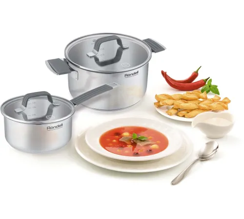 Кастрюля Rondell Normanne RDS-1813 3.1л. d=20см (с крышкой) стальной Кастрюля Rondell Normanne RDS-1813 3.1л. d=20см (с крышкой) стальной