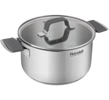 Кастрюля Rondell Normanne RDS-1814 5.1л. d=24см (с крышкой) стальной