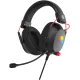 Наушники с микрофоном Оклик HS-L305G черный/красный 2м мониторные оголовье (2060511)
