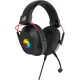 Наушники с микрофоном Оклик HS-L305G черный/красный 2м мониторные оголовье (2060511)