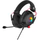 Наушники с микрофоном Оклик HS-L305G черный/красный 2м мониторные оголовье (2060511)
