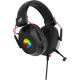 Наушники с микрофоном Оклик HS-L305G черный/красный 2м мониторные оголовье (2060511)