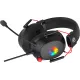Наушники с микрофоном Оклик HS-L305G черный/красный 2м мониторные оголовье (2060511)