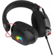 Наушники с микрофоном Оклик HS-L305G черный/красный 2м мониторные оголовье (2060511)