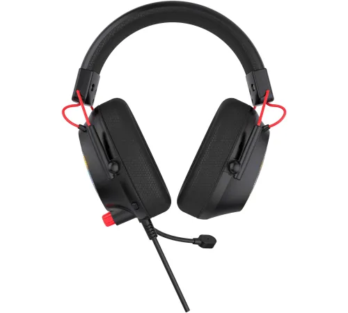 Наушники с микрофоном Оклик HS-L305G черный/красный 2м мониторные оголовье (2060511)