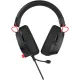 Наушники с микрофоном Оклик HS-L305G черный/красный 2м мониторные оголовье (2060511)