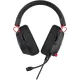 Наушники с микрофоном Оклик HS-L305G черный/красный 2м мониторные оголовье (2060511)
