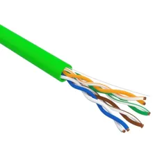 Rexant (01-0061-R) Кабель витая пара U/UTP, CAT 5e, PVC, нг(А)-LSLTx, 4х2х0,52мм, 24AWG, INDOOR, SOLID, зеленый, 305м, РФ