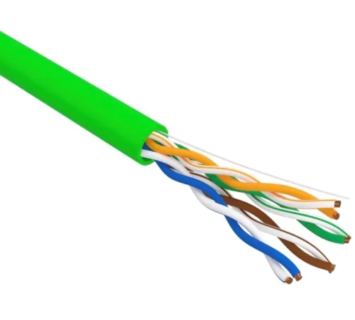 Rexant (01-0061-R) Кабель витая пара U/UTP, CAT 5e, PVC, нг(А)-LSLTx, 4х2х0,52мм, 24AWG, INDOOR, SOLID, зеленый, 305м, РФ Rexant (01-0061-R) Кабель витая пара U/UTP, CAT 5e, PVC, нг(А)-LSLTx, 4х2х0,52мм, 24AWG, INDOOR, SOLID, зеленый, 305м, РФ