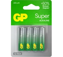 Батарея GP Super 15AA21-2CRSBC4 AA (4шт) блистер