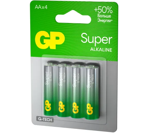 Батарея GP Super 15AA21-2CRSBC4 AA (4шт) блистер