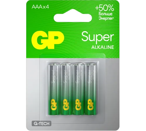 Батарея GP Super 24AA21-2CRSBC4 AAA (4шт)