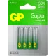 Батарея GP Super 24AA21-2CRSBC4 AAA (4шт)