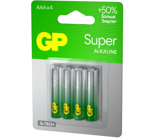 Батарея GP Super 24AA21-2CRSBC4 AAA (4шт)
