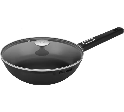 Сковорода ВОК (WOK) Rondell Craft RDA-1893 круглая 28см покрытие: TriTitan ручка несъемная (с крышкой) черный Сковорода ВОК (WOK) Rondell Craft RDA-1893 круглая 28см покрытие: TriTitan ручка несъемная (с крышкой) черный