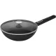 Сковорода ВОК (WOK) Rondell Craft RDA-1893 круглая 28см покрытие: TriTitan ручка несъемная (с крышкой) черный