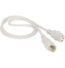 Шнур питания Lanmaster LAN-PP13/14-1.5-WH C13-С14 проводник.:3x0.75мм2 1.5м 220В 10А белый