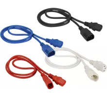 Шнур питания Lanmaster LAN-PP13/14-10-BL C13-С14 проводник.:3x0.75мм2 10м 220В 10А синий