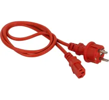Шнур питания Lanmaster LAN-PP13/SH-10-RD C13-Schuko проводник.:3x0.75мм2 10м 220В 10А красный