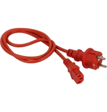Шнур питания Lanmaster LAN-PP13/SH-10-RD C13-Schuko проводник.:3x0.75мм2 10м 220В 10А красный
