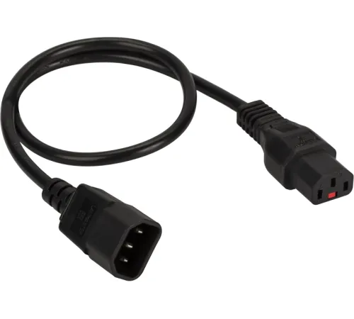 Шнур питания Lanmaster LAN-PP13L/14-5.0-BK C13-С14 проводник.:3x0.75мм2 5м 220В 10А черный