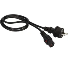 Шнур питания Lanmaster LAN-PP13L/SH-0.5-BK C13-Schuko проводник.:3x0.75мм2 0.5м 220В 10А черный