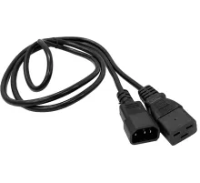 Шнур питания Lanmaster LAN-PP19/14-1.8-BK C19-С14 проводник.:3x0.75мм2 1.8м 220В 10А черный